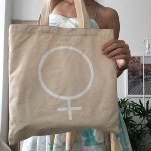 Cute Madewell x Girls Inc. canvas tote bag